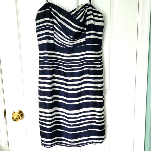 H&M Women's Strapless Striped Mini Skirt Size 12 - Picture 1 of 10